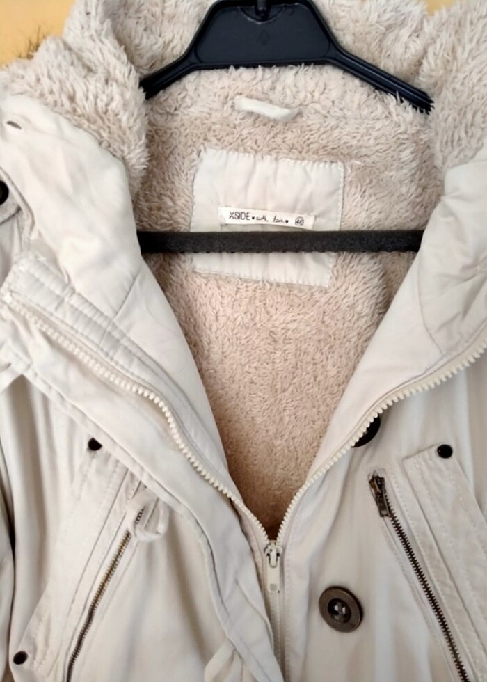 XSIDE Bej Bayan Kaban Parka  - Görsel 5