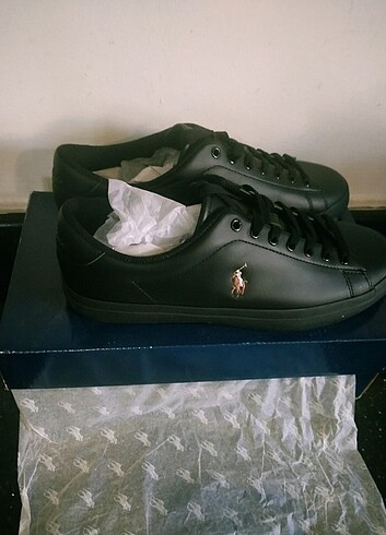 42 Beden siyah Renk ???????? RALPH LAUREN DERİ ERKEK SNEAKER ????????