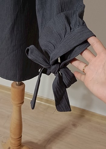 xl Beden Mavi ve gri Pliseli kadın tunik