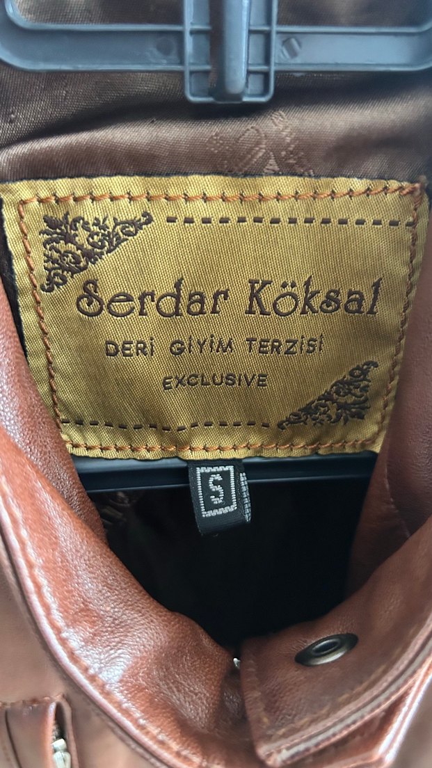 Şehir Stiline Uygun Kahverengi Deri Biker Ceket — görsel 5/6