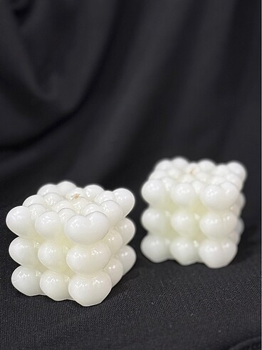 Kalp detaylı bubble mum