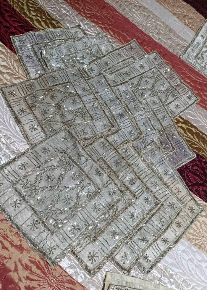 15 parça salon oturma odası takimı ortüleri - Görsel 2