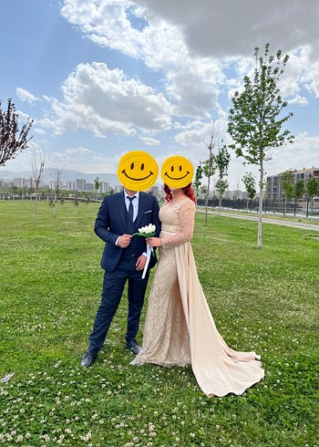 l Beden Uzun Kollu Bohem A Kesim Gelinlik