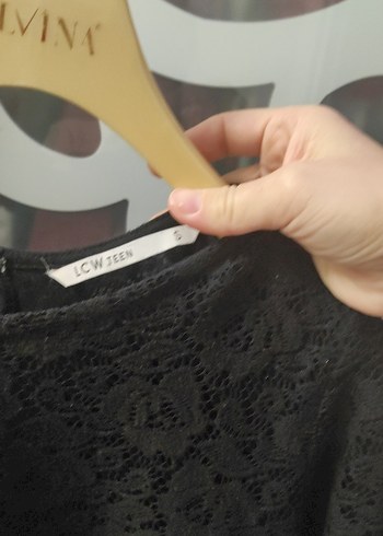 Dantel Detaylı Siyah Uzun Kollu Bluz - Görsel 2