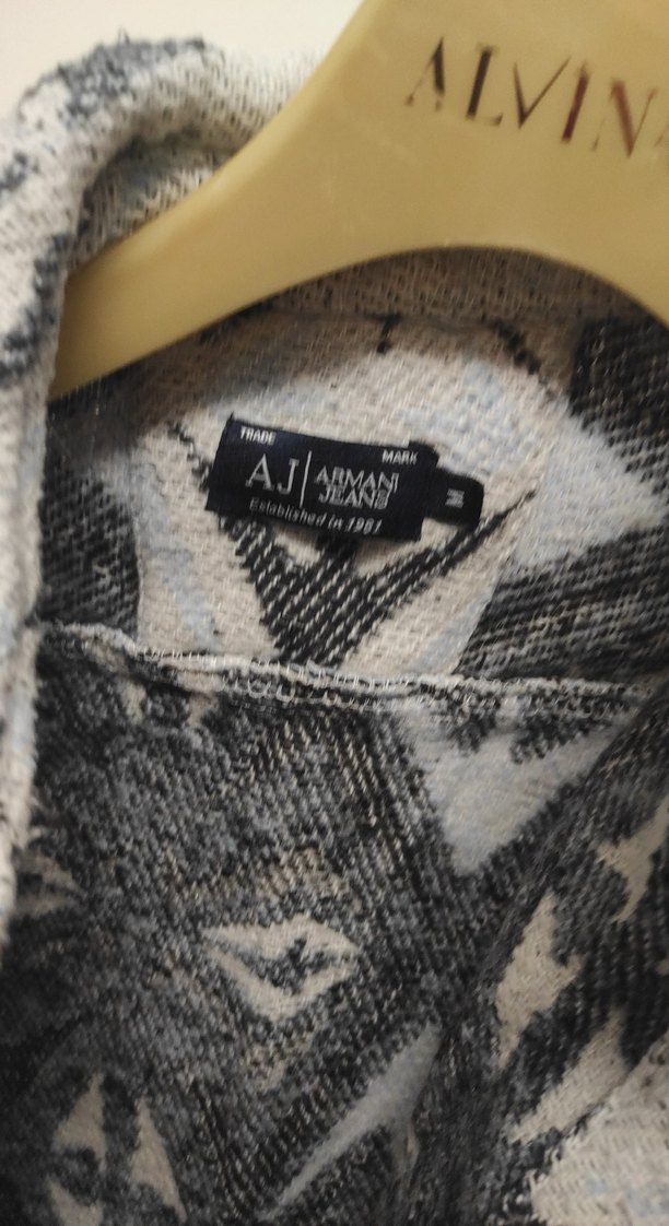 Gri Kapüşonlu Bohem Kadın Kazak - Görsel 2