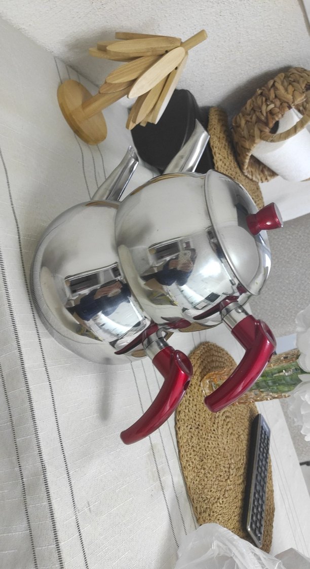 AYSWORD Beyaz Gri Çaydanlık Seti - Görsel 2