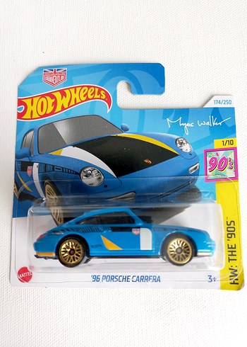 Hot Wheels 96 Porsche Carrera Mavi Oyuncak Araba