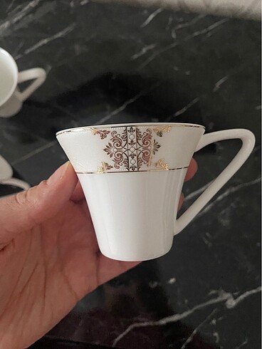 Karaca fine pearl barok kahve fincanı
