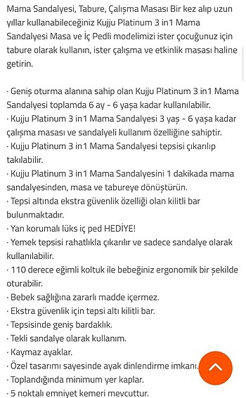 Diğer #mamasandalyesi 3ü bir arada mama sandalyesi -Baby force