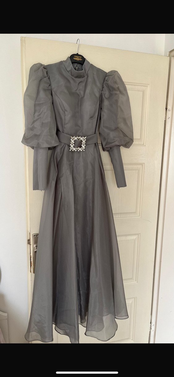 Tesettür Uzun Abiye Elbise - Görsel 2