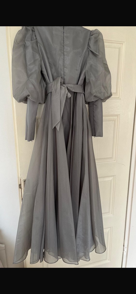 Tesettür Uzun Abiye Elbise - Görsel 5