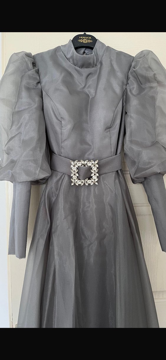 Tesettür Uzun Abiye Elbise - Görsel 4