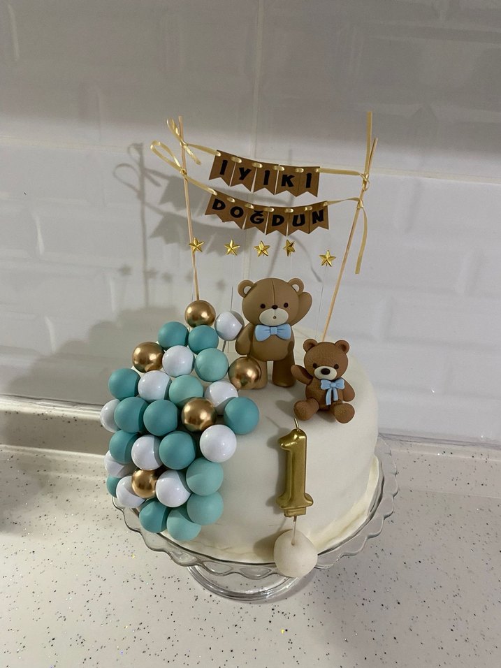 Ayıcık Pasta Süsü - Görsel 2