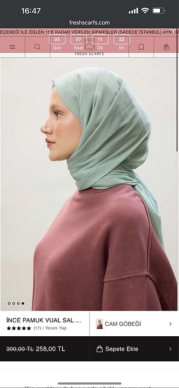 Fresh Scarfs şal