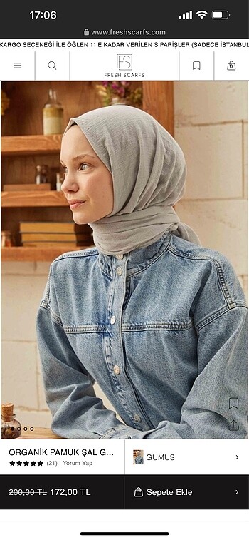 Fresh scarfs şal