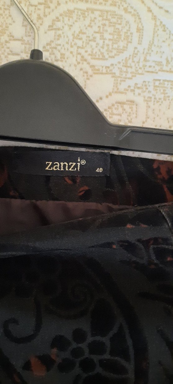 Desenli Gri Drapeli Uzun Hamile Eteği - Görsel 3