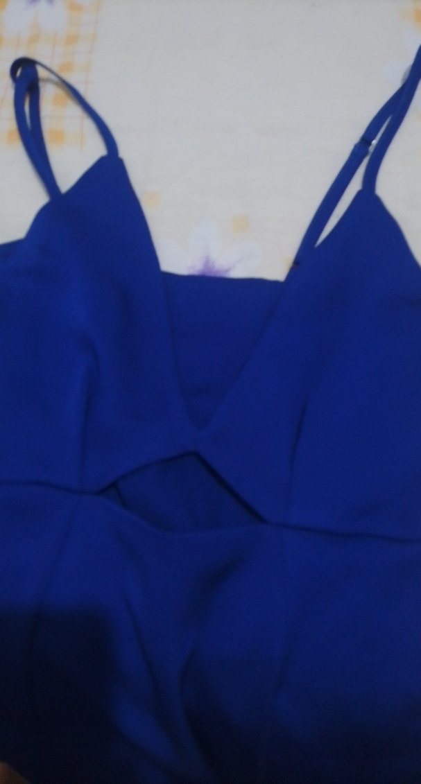 Koyu Mavi Drapeli Uzun Abiye Elbise - Görsel 4