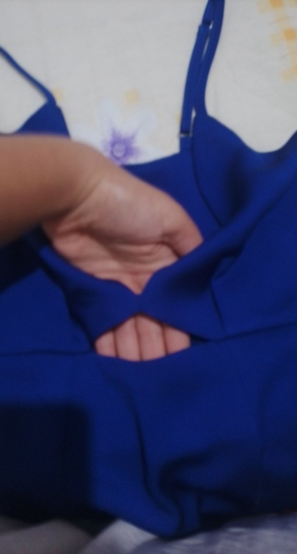 Koyu Mavi Drapeli Uzun Abiye Elbise - Görsel 5