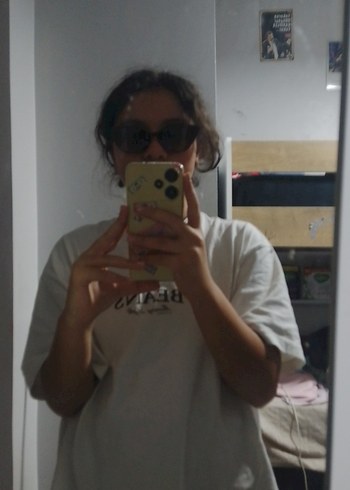 Parlak Kahverengi Gotik Kadın Gözlüğü - Görsel 2