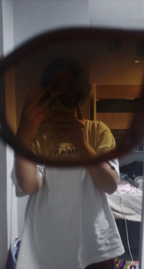 Parlak Kahverengi Gotik Kadın Gözlüğü - Görsel 3