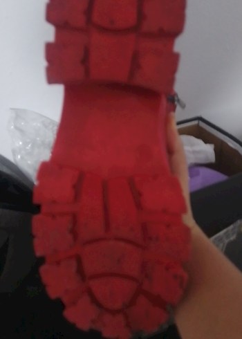 Kırmızı Deri Kadın Yüksek Topuklu Bot - Görsel 4