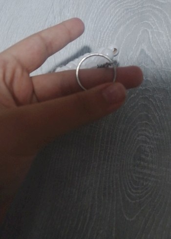 Boncuklu Beyaz Yıldız Anahtarlık - Görsel 3