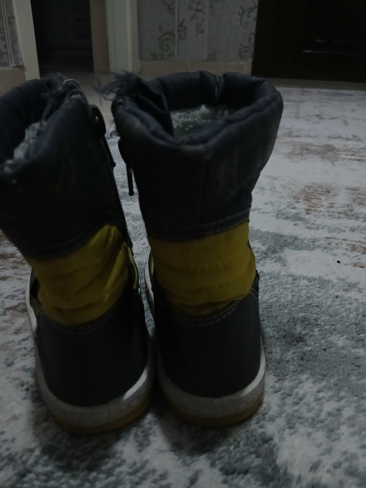 Desenli Sarı Erkek Çocuk Lastik Bot - Görsel 2