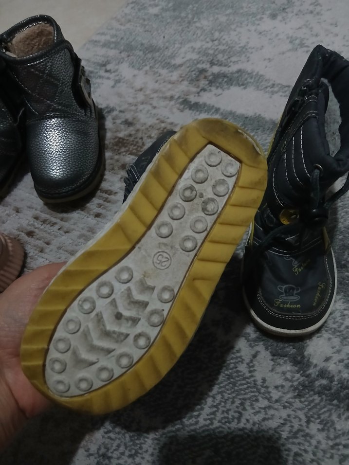 Desenli Sarı Erkek Çocuk Lastik Bot - Görsel 4