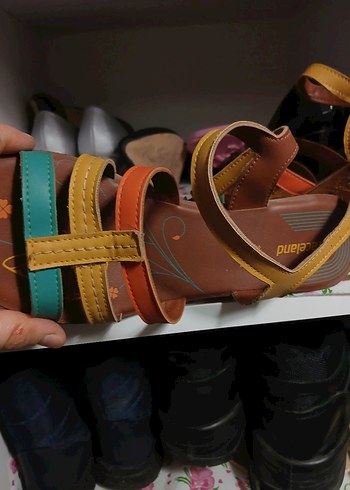 Dolgu Topuklu Sandalet - Görsel 4