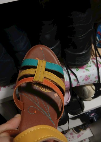 Dolgu Topuklu Sandalet - Görsel 8