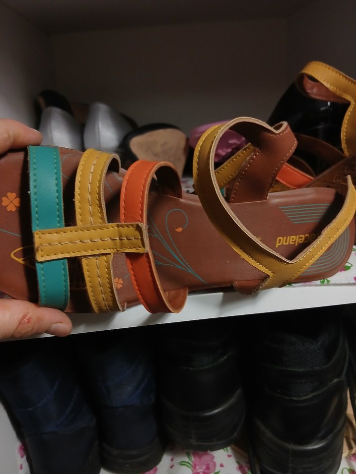 Dolgu Topuklu Sandalet - Görsel 4