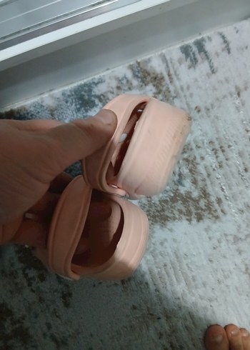 Düğmeli Pembe Kız Terlikleri - Görsel 2