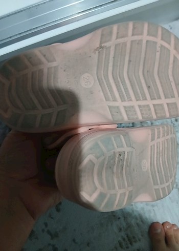 Düğmeli Pembe Kız Terlikleri - Görsel 3