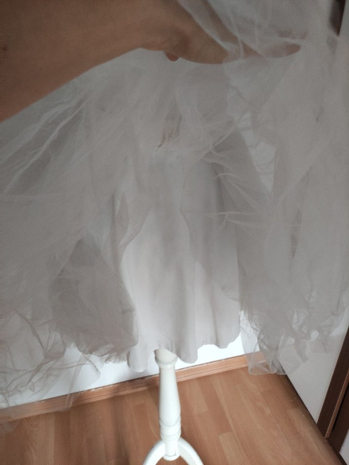 Mini Beyaz Dantel Detaylı Abiye Elbise - Görsel 3