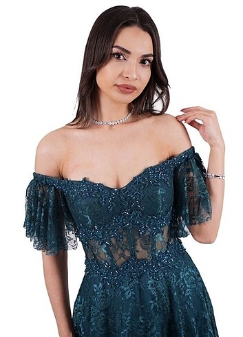 Tasarımcı Abiye gece elbisesi