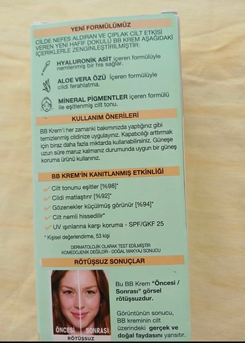Garnier BB Krem Açık Ton - Görsel 2