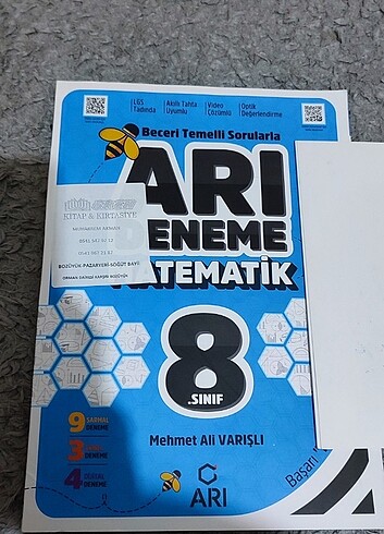 8.sınıf lgs arı yayınları matematik deneme test kitabı