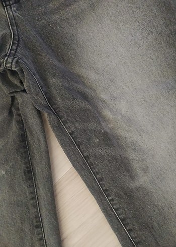 Diğer Gri Kadın Loose Fit Midi Denim Jean