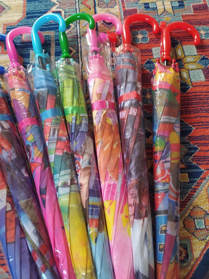 Renkli Püsküllü Kadın Şemsiye - Görsel 2