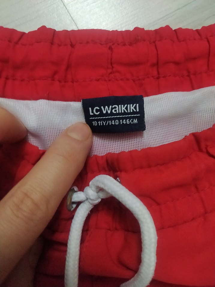 Erkek Kırmızı Mini Spor Şort - Görsel 2