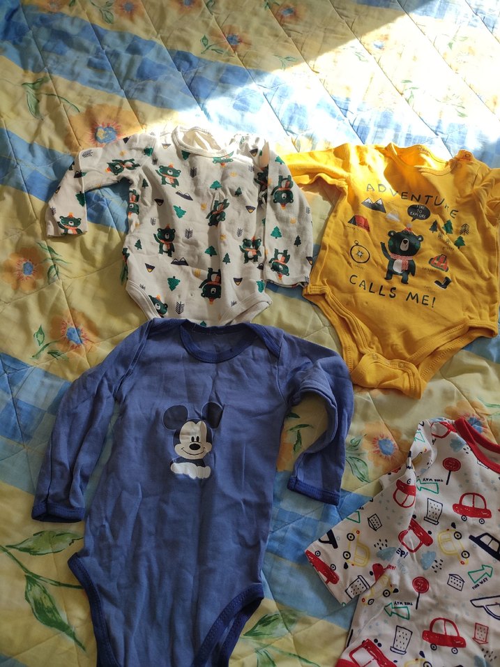 Renkli Uzun Kollu Bebek zıbın - Görsel 2