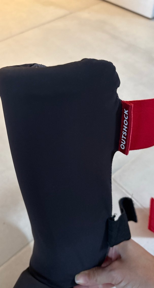 Siyah Biker Diz Koruyucu Velcro Bantlı - Görsel 2