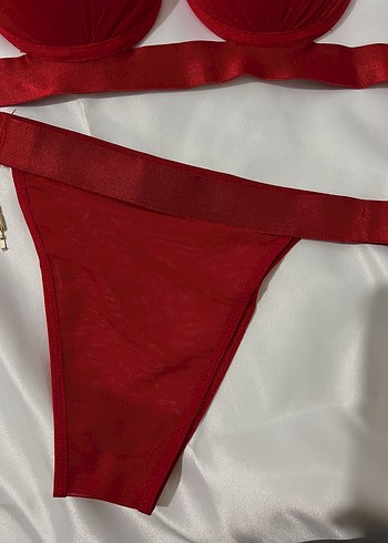 Kırmızı Mini Bohem Büstiyer Sütyen - Görsel 2