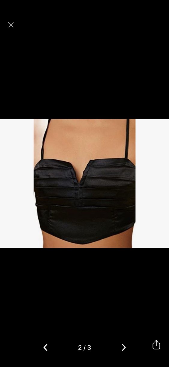 Siyah Straplez Mini Büstiyer - Görsel 2