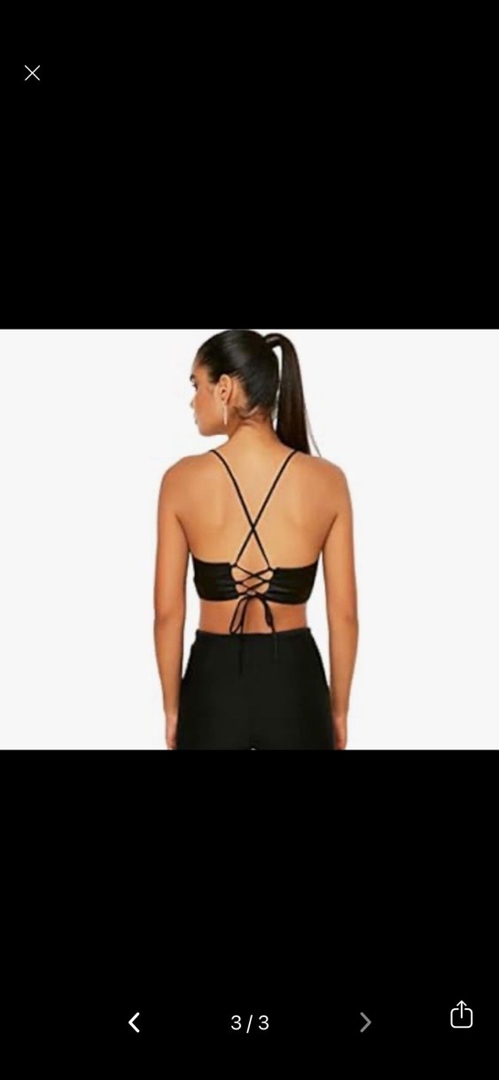Siyah Straplez Mini Büstiyer - Görsel 3