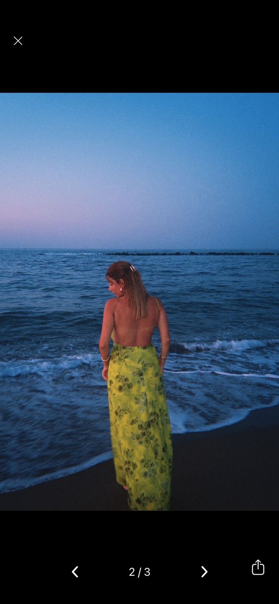 ZARA SIRT DEKOLTELİ  Elbise - Görsel 2