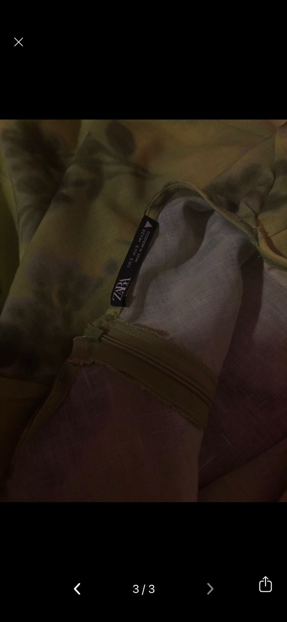 ZARA SIRT DEKOLTELİ  Elbise - Görsel 3