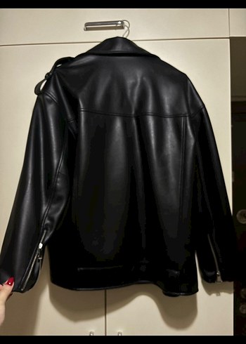 ZARA OVERSİZE DERİ CEKET - Görsel 5