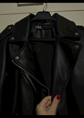 ZARA OVERSİZE DERİ CEKET - Görsel 3