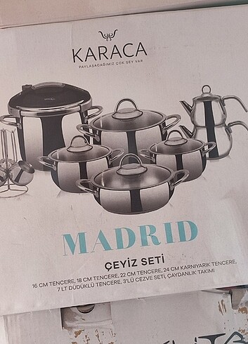 Karaca Madrid çeyiz seti 